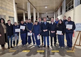 Acto de entrega de diplomas celebrado ayer por la mañana, con el vicelehendakari Mikel Torres.