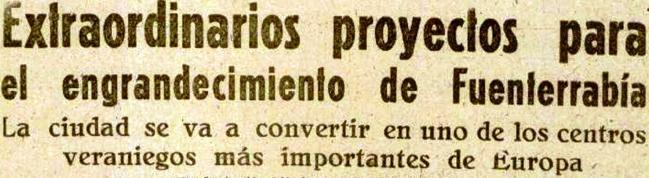 Cabecera del artículo que apareció en DV el 3-IV-1960.