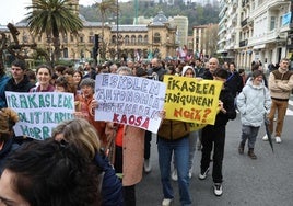 Donostia ha sido escenario de movilizaciones en los últimos días.
