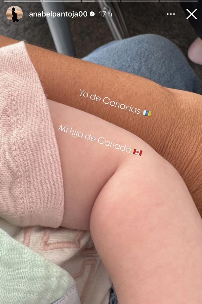 La imagen que ha subido Anabel Pantoja junto a a su hija a redes.