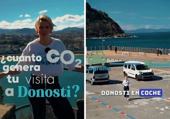 Una influencer descubre a los turistas cuánto contamina su visita a San Sebastián