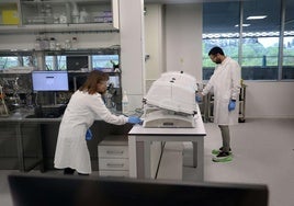 Laboratorio de una empresa en Donostia.