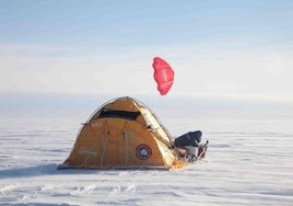 Un momento de una de las travesías del Trineo de Viento.