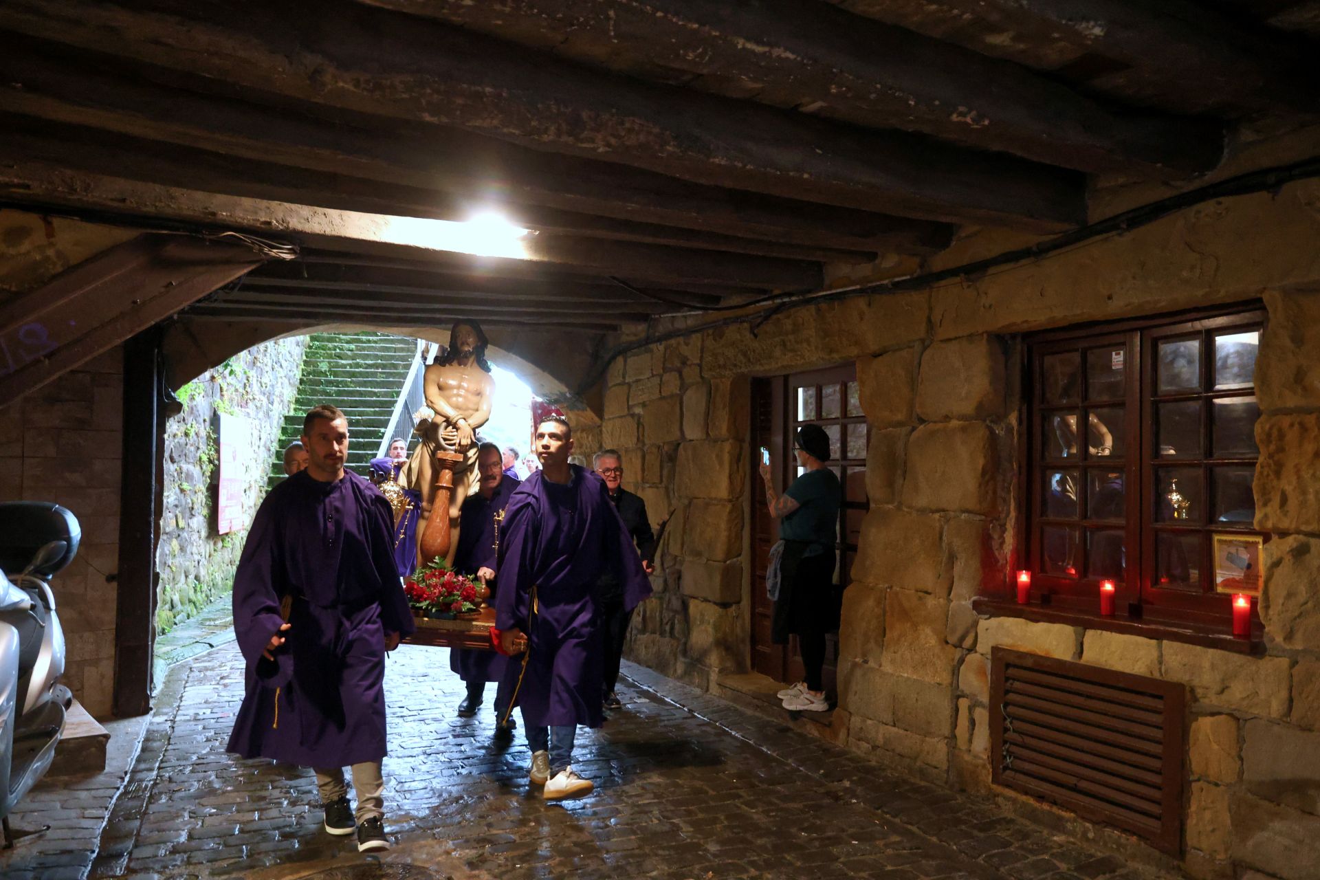 La procesión en Pasai Donibane
