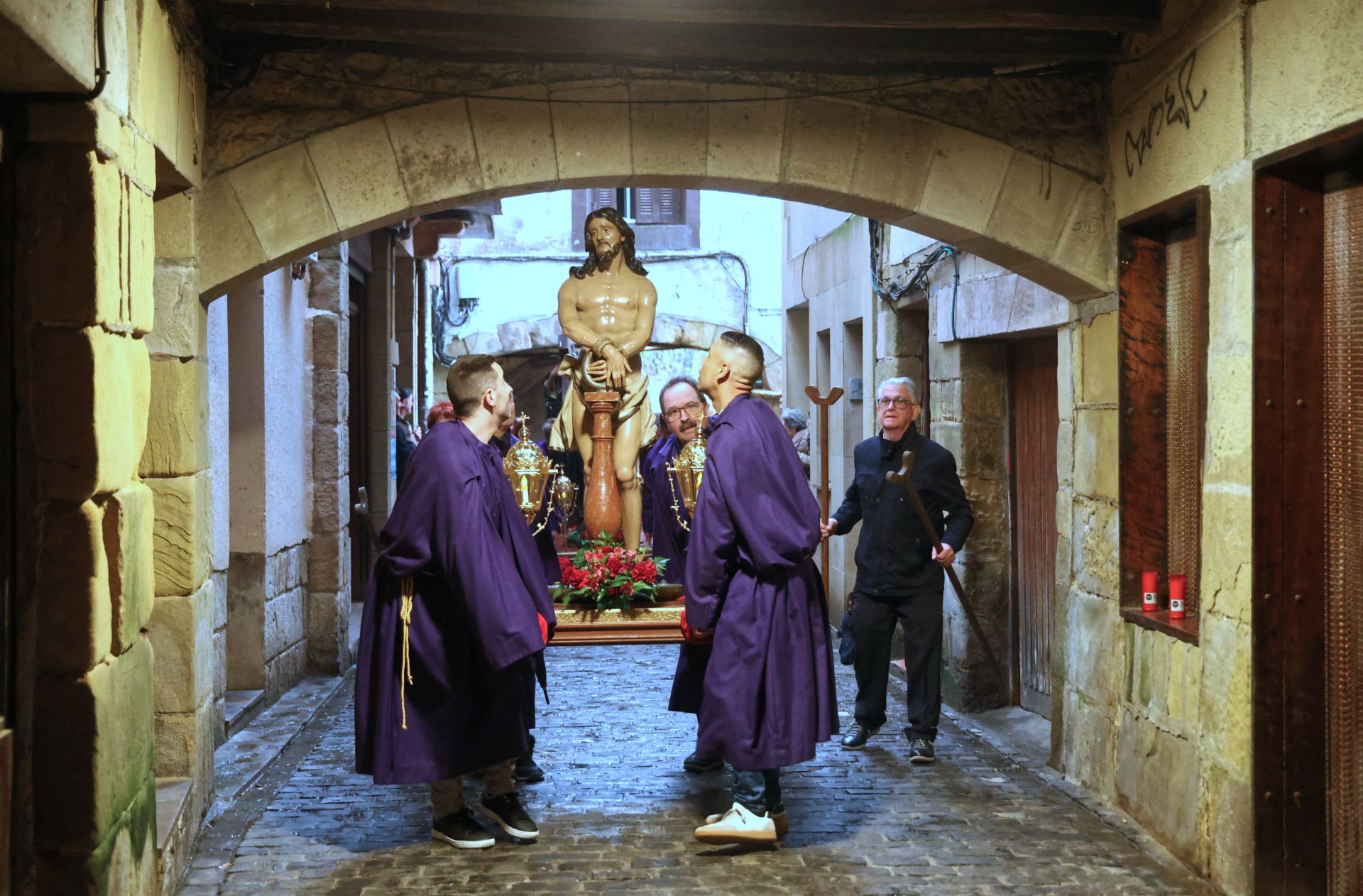 La procesión en Pasai Donibane
