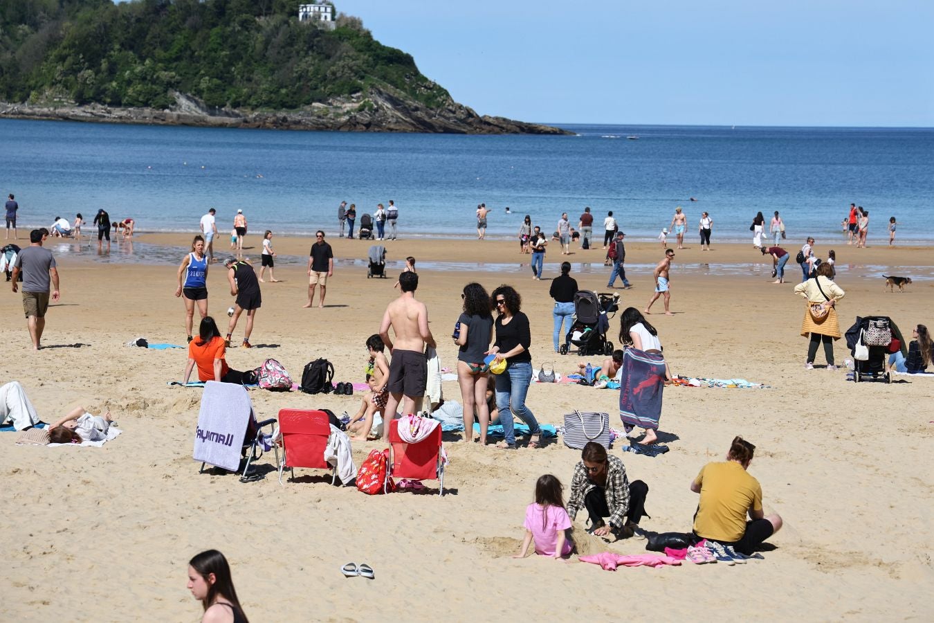 Ni un alfiler en el paseo de La Concha