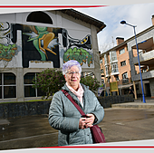 Nacida en el barrio de Garagartza, Maribel Lazarobastr se muestra orgullosa del Mendaro de antes y del de ahora.