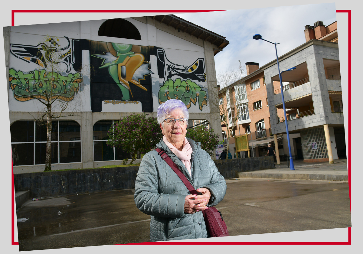 Nacida en el barrio de Garagartza, Maribel Lazarobastr se muestra orgullosa del Mendaro de antes y del de ahora.
