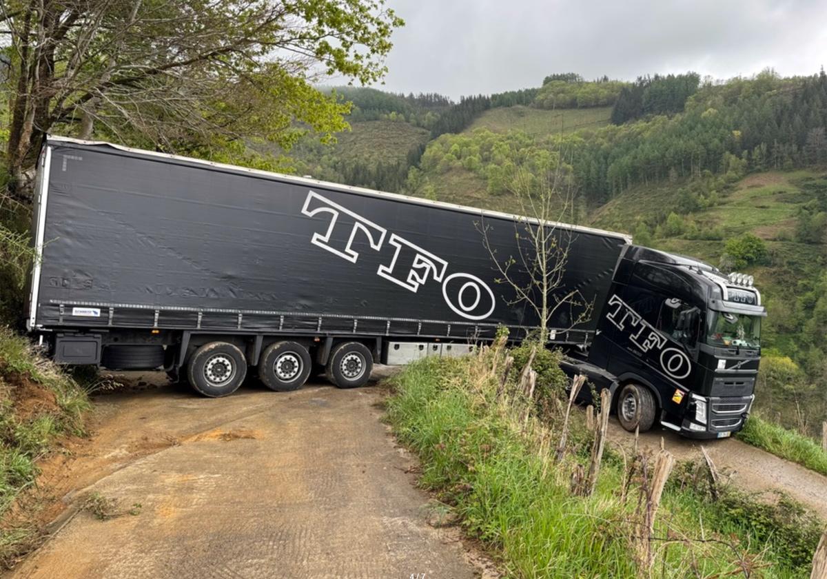 El GPS juega una mala pasada a un camionero por los montes de Soraluze