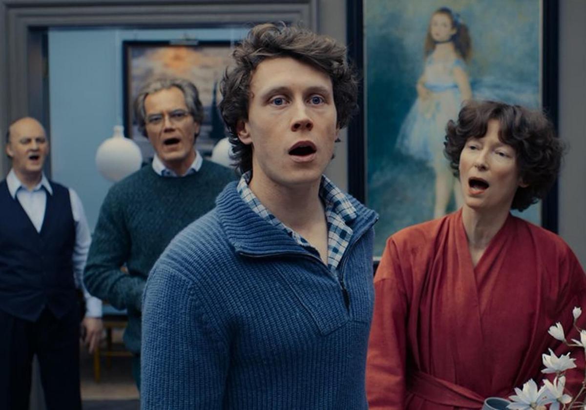 Michale Shanon, George MacKay y Tilda Swinton, protagonistas de 'The End'.