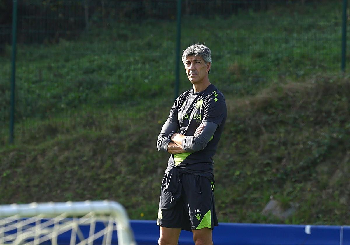 Imanol Alguacil, en Zubieta