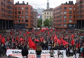 Concentración multitudinaria el año pasado en Bilbao.
