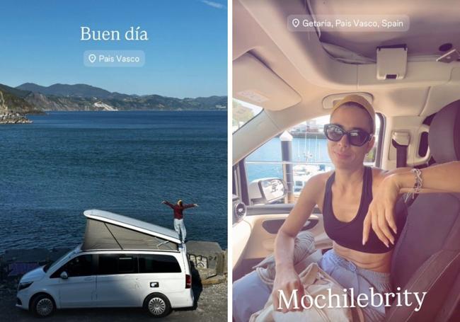 Algunas de las historias que Carolina Ramírez ha subido a su Instagram.