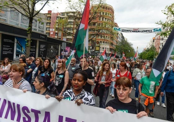 Manifestación de ELA este jueves en Bilbao.