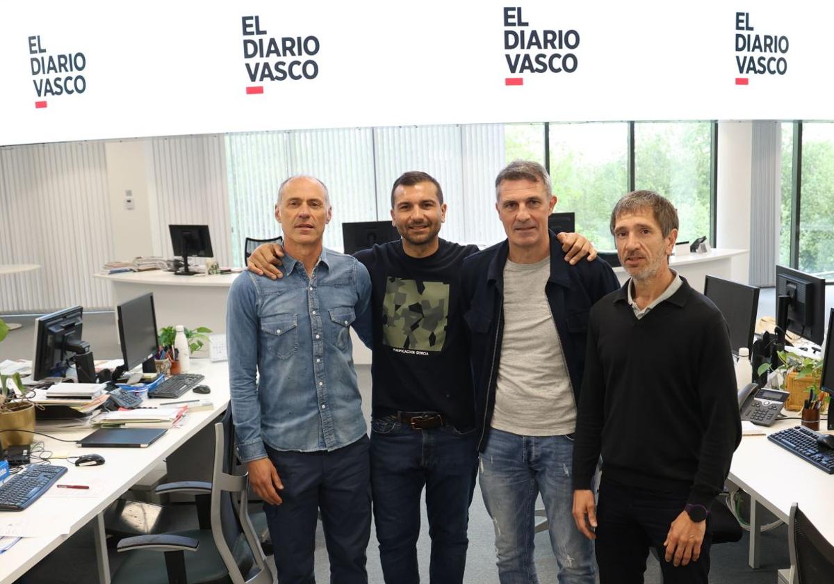 López Rekarte, De Paula, Alberto y Aranzabal acudieron a la cita de Goazen Reala en DV.