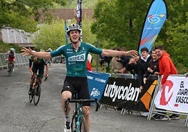 El irundarra Haimar Etxeberria se impuso en la etapa inaugural de la pasada edición, en Ibardin.