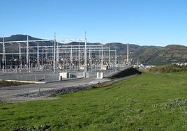 Subestación eléctrica de Abanto, en Bizkaia, que ha visto ampliada su capacidad