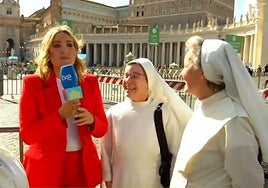 Cobertura en Roma de una reportera de 'La Familia de la Tele' durante el cónclave para elegir al nuevo papa.