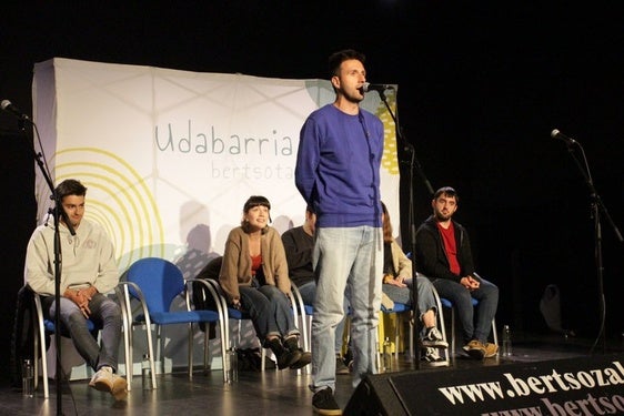 Asier Galarza kantuan Munitabarren izandako sailkapen faseko saioan.