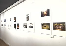 Fotógrafos del 'Depor'.Las obras de los miembros de la comisión de fotografía se pueden ver en el Topaleku.