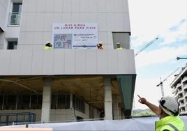 Edificio de alojamientos dotacionales que se ha construido en Zarautz.