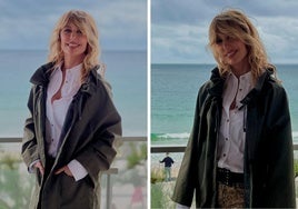 Emma García, desde San Sebastián, apoyando el comercio local: «Aupa ordiziarra»