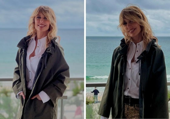Emma García, desde San Sebastián, apoyando el comercio local: «Aupa ordiziarra»