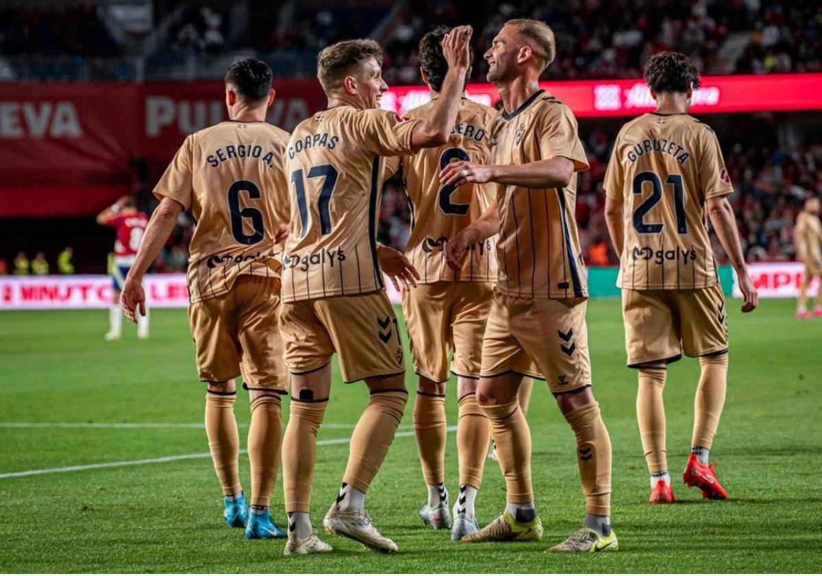 Un gol de Corpas le da los tres puntos al Eibar ante el Burgos