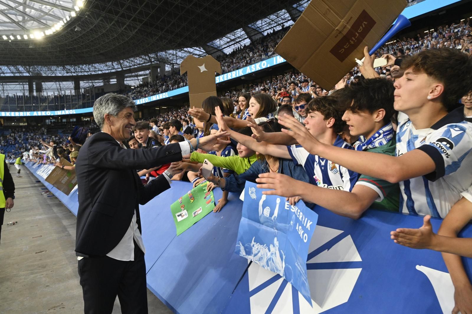 La gran despedida de Imanol Alguacil al Reale Arena