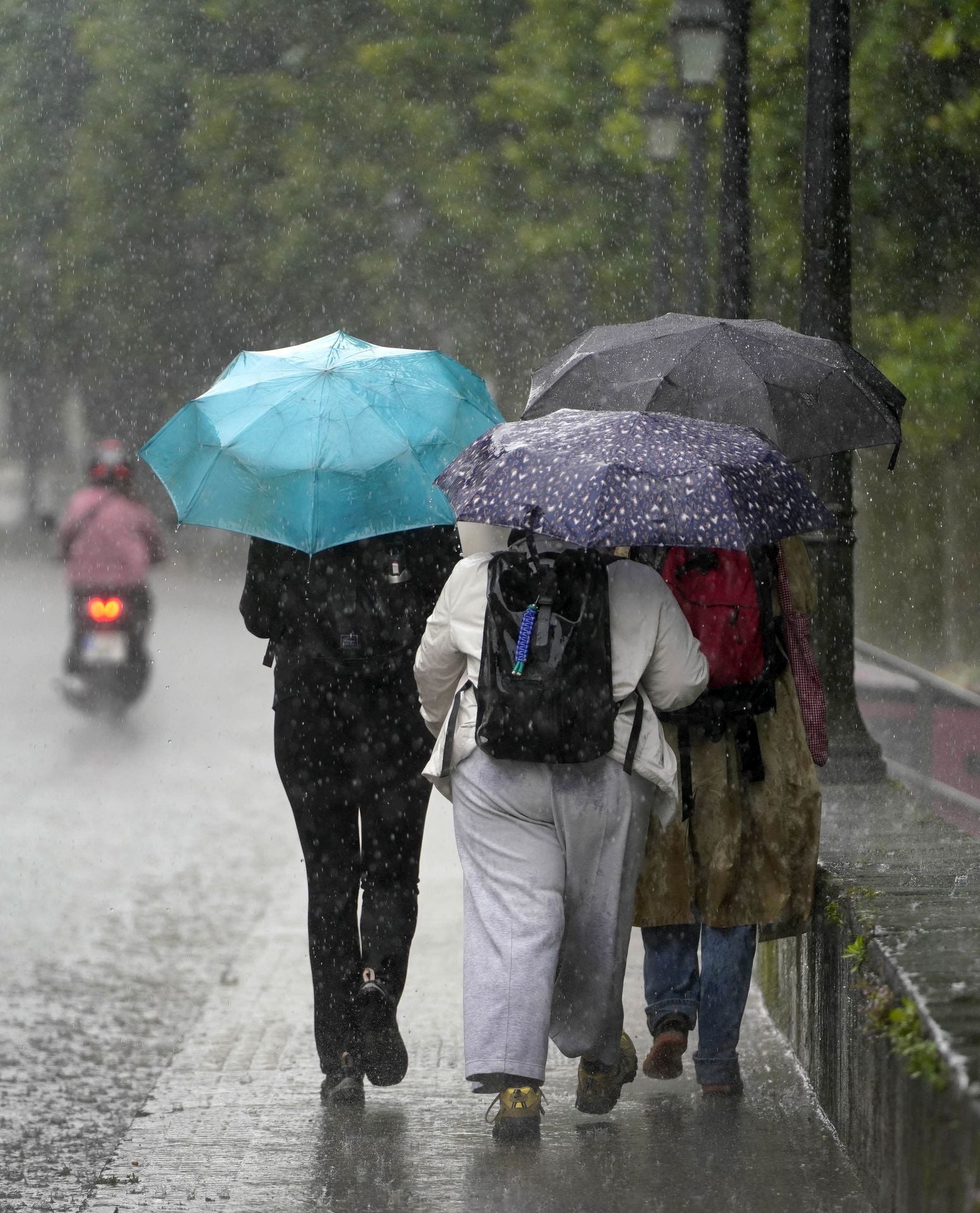 Las fuertes lluvias azotan Gipuzkoa