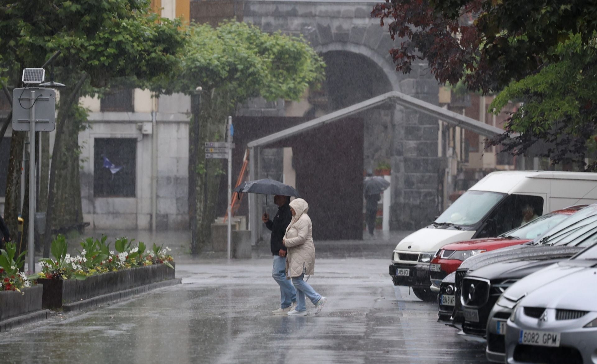 Las fuertes lluvias azotan Gipuzkoa