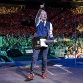 Springsteen, durante una de sus actuaciones en Mánchester.