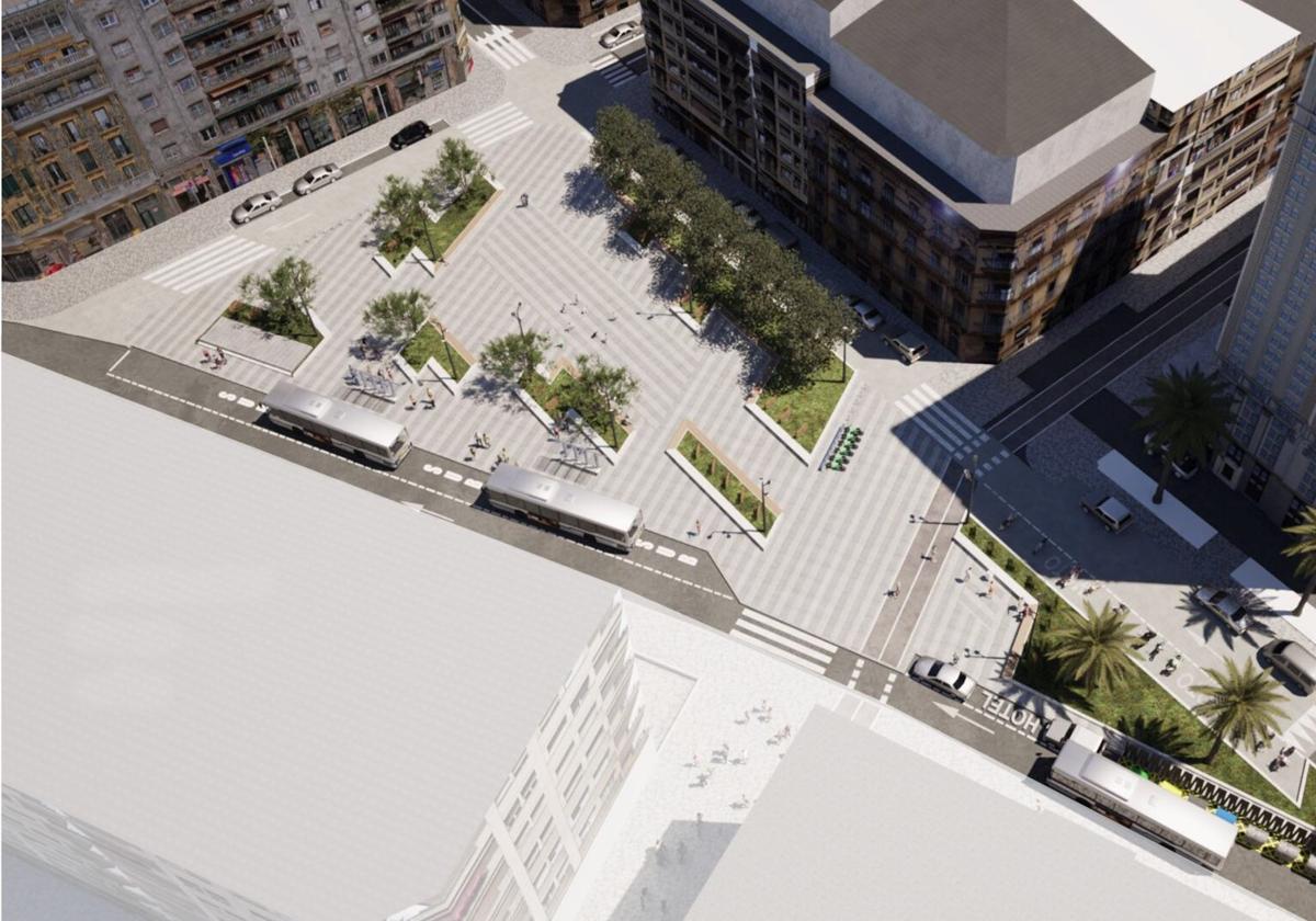 Los vecinos del Centro piden «más árboles y menos cemento» en la futura plaza Zaragoza