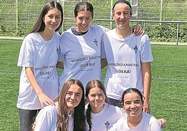 De pie Ángeles, Hurtado y Alonso, y Gezalaga, Aranzabal y Zabalo.