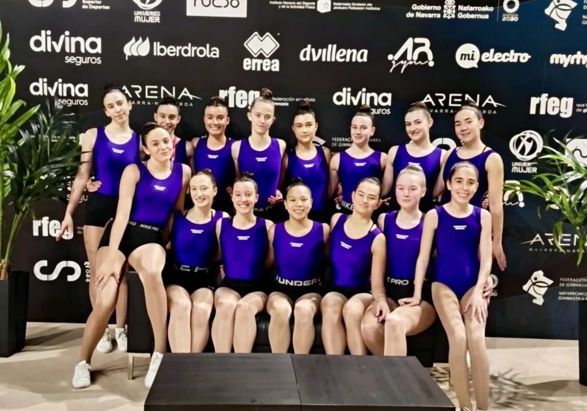 El aeróbic local triunfa en el Campeonato de España