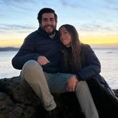 Una de las fotos compartidas por la pareja en sus redes sociales, Emilio Gomariz y Belén Domínguez.