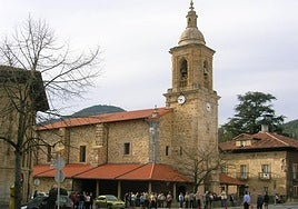 La iglesia Nuestra Señora de la Asunción de Aretxabaleta.