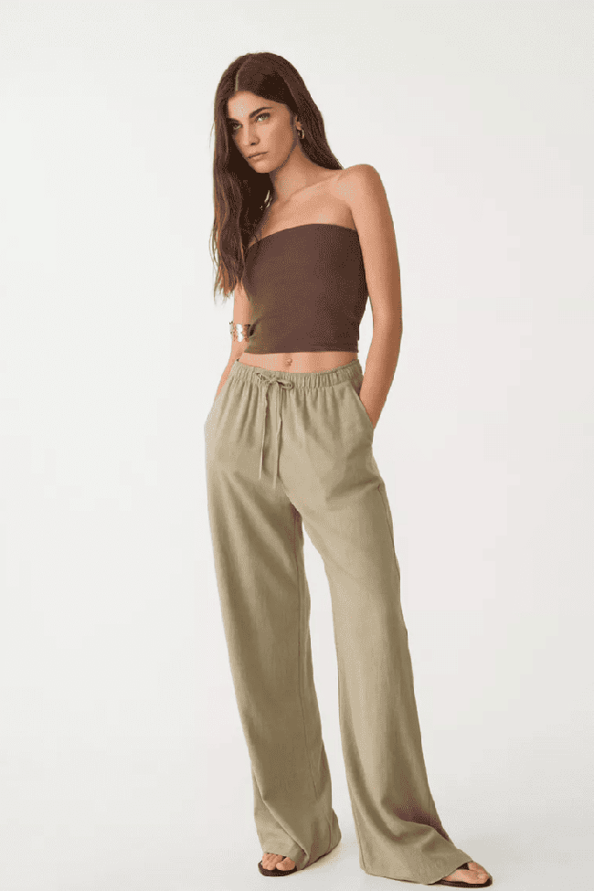 Pantalón de lino.