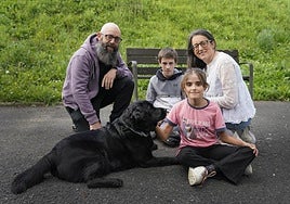 Erin y su familia en Zumarraga