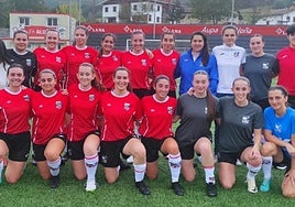 Imagen del equipo que protagonizará la final de copa que se juega desde las doce del mediodía en Zestoa.