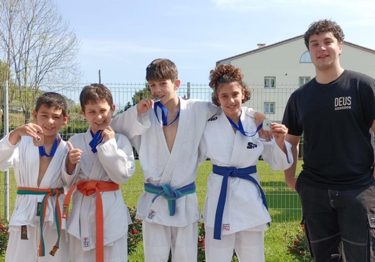 Cuatro medallas para los alevines del Judo Club Kalamua en el Campeonato de Gipuzkoa