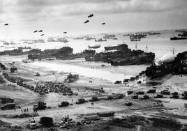 Imagen del desembarco de Normandía, en junio de 1944.