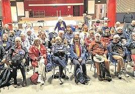 Hijos de republicanos exiliados en Francia en el frente de Intxorta