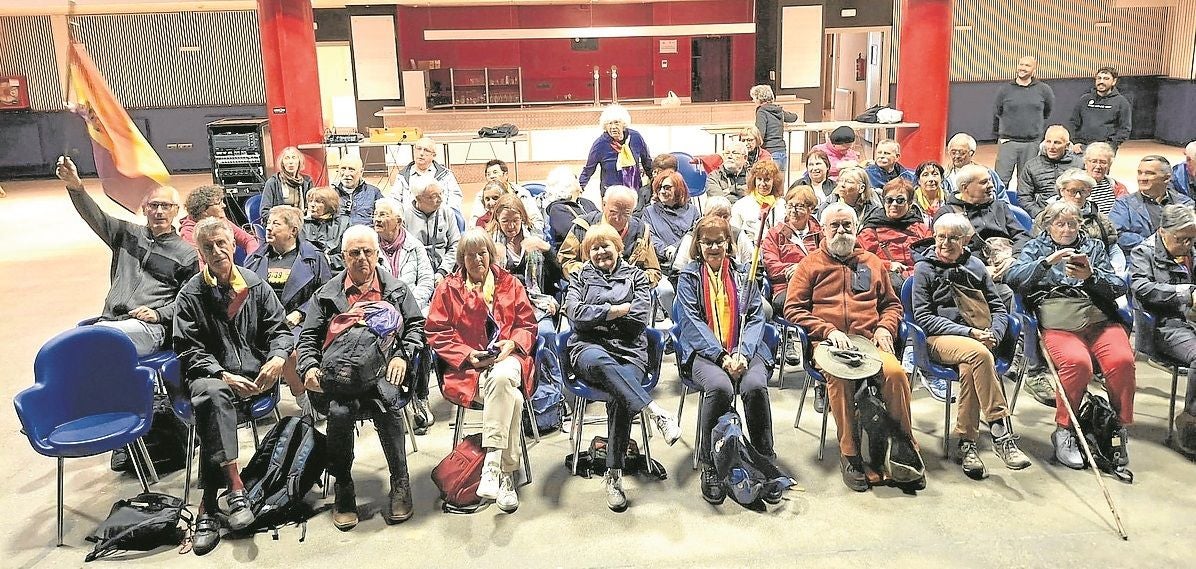 Hijos de republicanos exiliados en Francia en el frente de Intxorta