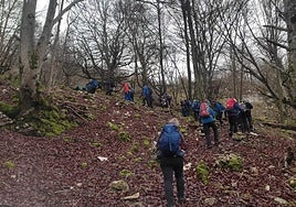 La salida del año pasado del Depor junto a la Sociedad Excursionista Manuel Iradier.