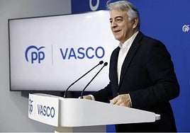 Javier de Andrés, presidente del PP vasco.
