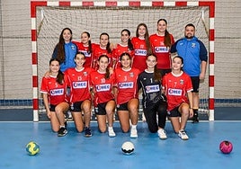 Integrantes del conjunto cadete que se ha metido en la final.