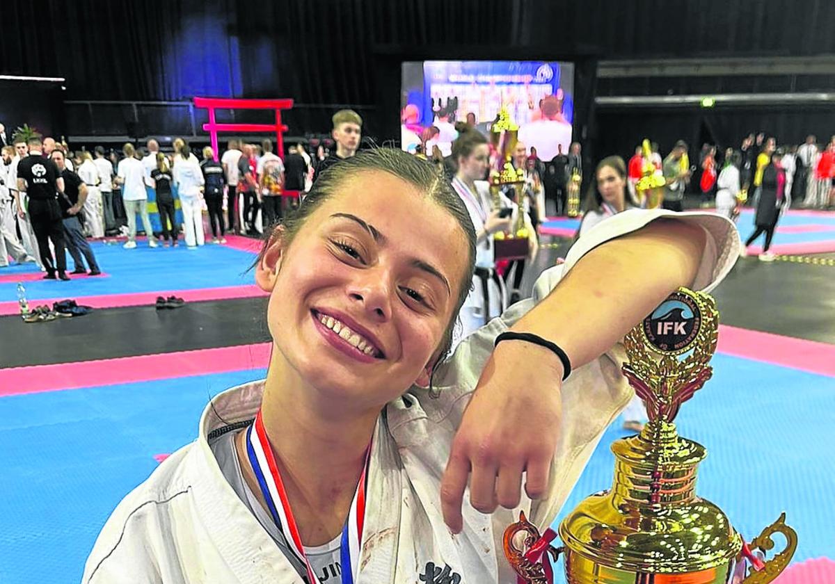 Una campeona del mundo se entrena en Donostia