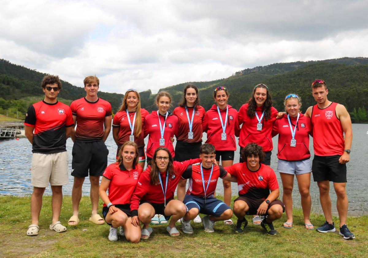 Equipo de Santiagotarrak-Urbycolan que participó en la segunda prueba de la Copa de España.