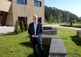 El primer teniente de diputada general de Gipuzkoa, José Ignacio Asensio, en la sede de Naturklima.